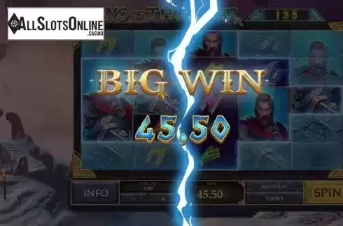 Big Win. Age of the Gods: Norse - Ways of Thunder from Playtech Origins