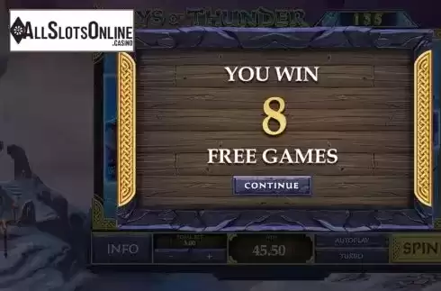 Free Spins 1. Age of the Gods: Norse - Ways of Thunder from Playtech Origins