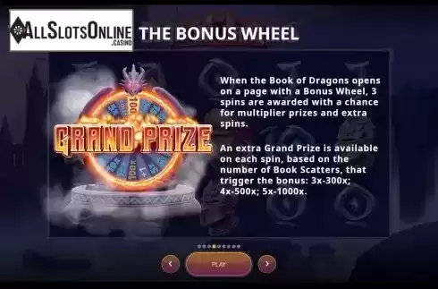 Bonus Wheel screen