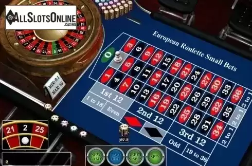 Game Screen. European Roulette Small Bets (iSoftBet) from iSoftBet