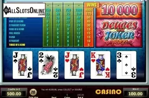 Win Screen. Deuces and Joker Poker (Tom Horn Gaming) from Tom Horn Gaming