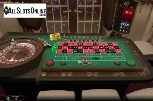 Game Screen. First Person Roulette from Evolution Gaming
