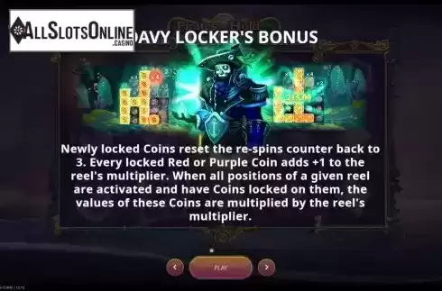 Bonus game rules screen