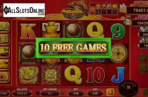 Free Spins Win Screen