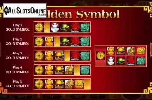 Golden Symbols Screen