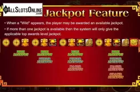 Jackpot Feature Screen