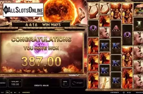 Total Won in Free Spins Screen
