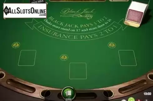 Game Screen. Blackjack Professional Series High Limit from NetEnt