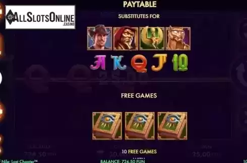 Paytable 2