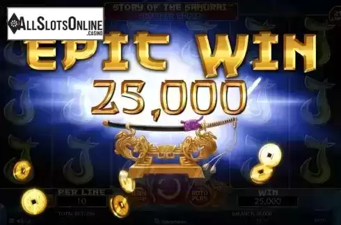 Epic win screen