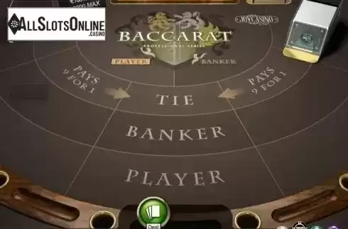 Game Screen. Baccarat Professional Series VIP from NetEnt