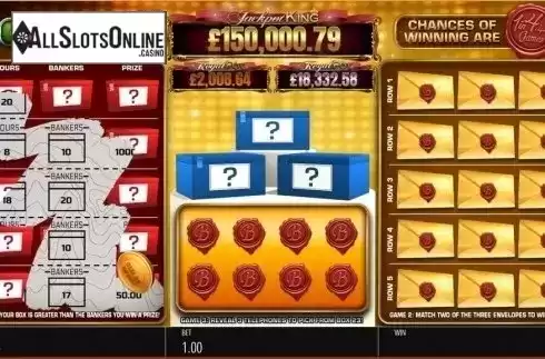 Game Screen. Deal or No Deal: What’s in Your Box Scratchcard from Blueprint