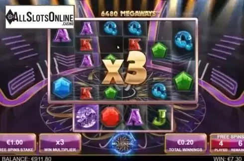 Free Spins Multiplier. Who Wants To Be A Millionaire Megaways from Big Time Gaming