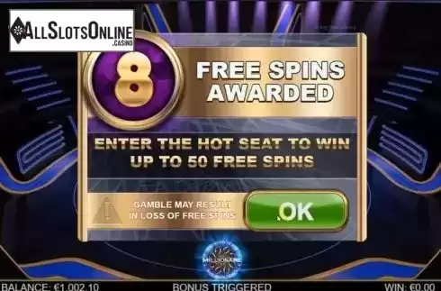 Free Spins Awarded. Who Wants To Be A Millionaire Megaways from Big Time Gaming