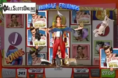 Bonus Jungle Friends. Ace Ventura from Playtech