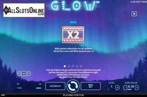 Screen6. Glow from NetEnt
