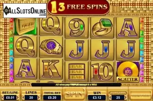 Free spins. Gold from Big Time Gaming