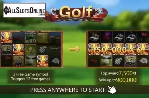 Start screen 1. Golf from Dragoon Soft