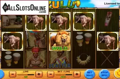 Win Screen 1. Zulu from Probability Gaming