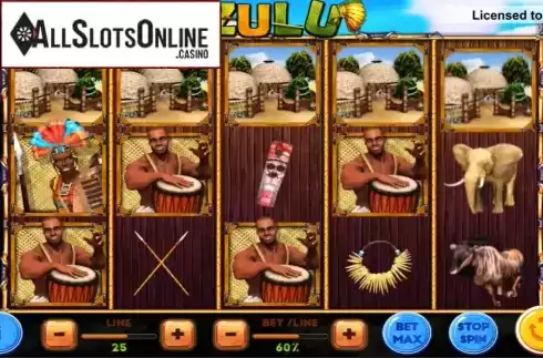 Reel Screen. Zulu from Probability Gaming