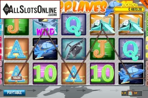 Screen8. Airplanes from Portomaso Gaming