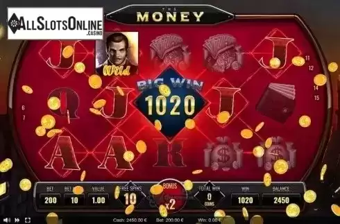 Big win screen. The Money from Thunderspin