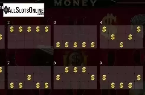 Paytable 2. The Money from Thunderspin
