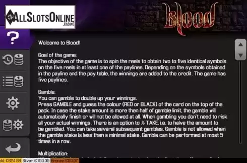 Feature screen 1. Blood from Apollo Games