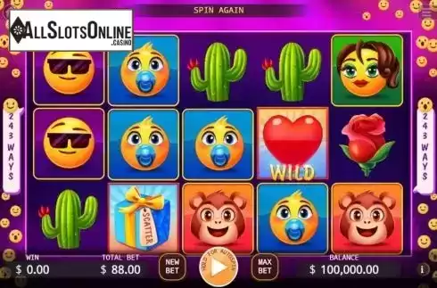 Reel Screen. Emoji from KA Gaming