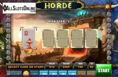 Gamble game . Horde from GameX