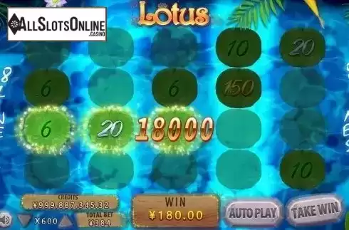 Win Screen. Lotus from CQ9Gaming