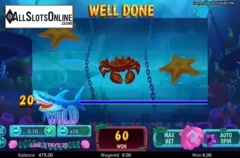 Win Screen. Shark! from TOP TREND GAMING
