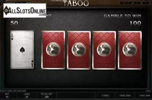 Gamble. Taboo from Endorphina