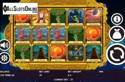 Reel Screen. Tarot from Triple Profits Games