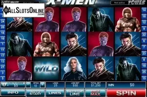 Screen9. X-Men from Playtech