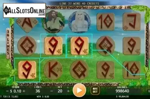 Win screen. Mythic from KA Gaming