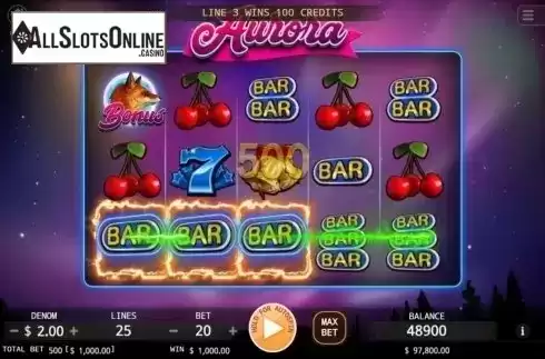 Win Screen. Aurora (KA Gaming) from KA Gaming
