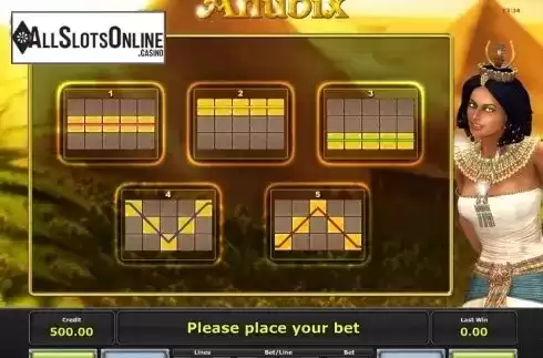 Paytable 2. Anubix (iGaming2go) from iGaming2go