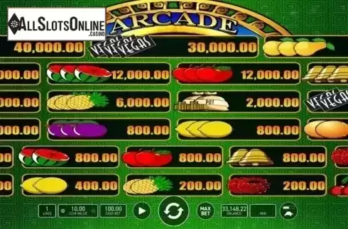 Paytable. Arcade from Wazdan