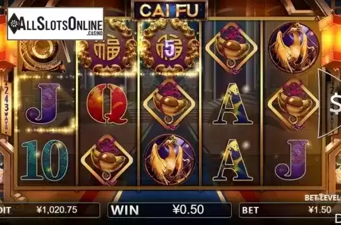 Win screen 2. Cai Fu from Iconic Gaming