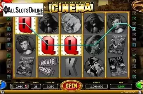 Win screen. Cinema (Capecod Gaming) from Capecod Gaming
