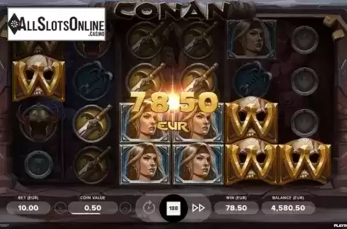 Win Screen 3. Conan from NetEnt