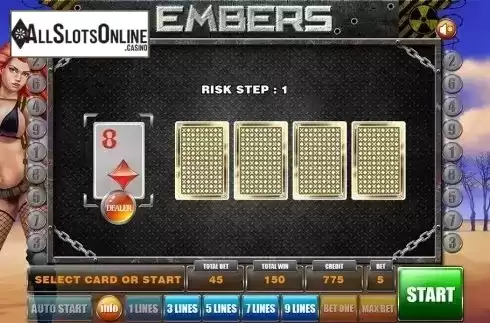 Gamble game . Embers from GameX