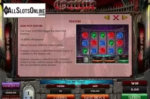 Screen5. Gothic from Microgaming