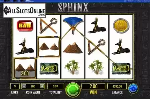 Win Screen. Sphinx from IGT