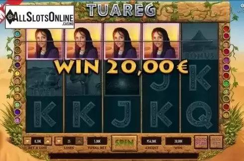 Win screen. Tuareg from Capecod Gaming