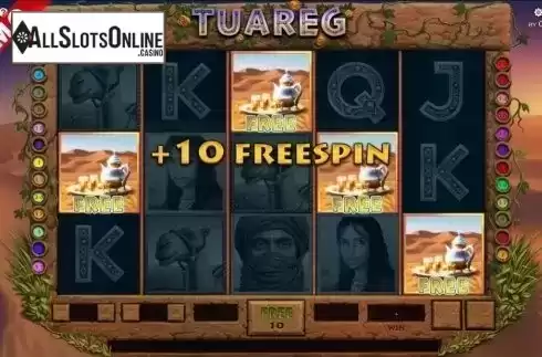 Free spins get screen. Tuareg from Capecod Gaming