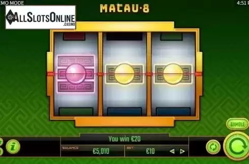 Win Screen 1. Macau 8 from Golden Hero