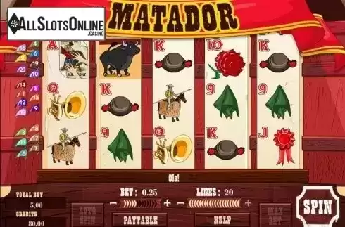 Screen1. Matador from Bwin.Party