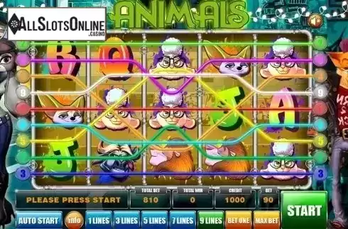 Reels screen. Animals (GameX) from GameX